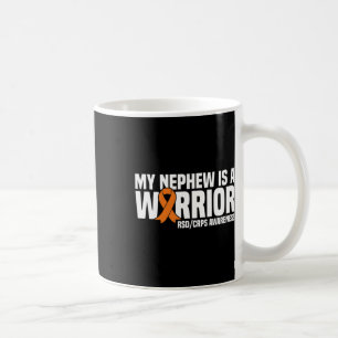 Caneca De Café Meu Sobrinho É Um Guerreiro Laranja Fita Sdcrps Ci
