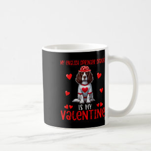 Caneca De Café Meu Springer Spaniel Inglês é o meu Dia dos Namora