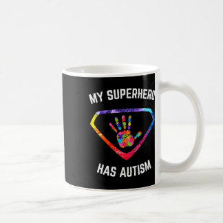 Caneca De Café Meu Super-Herói Tem Conscientização sobre Autismo 