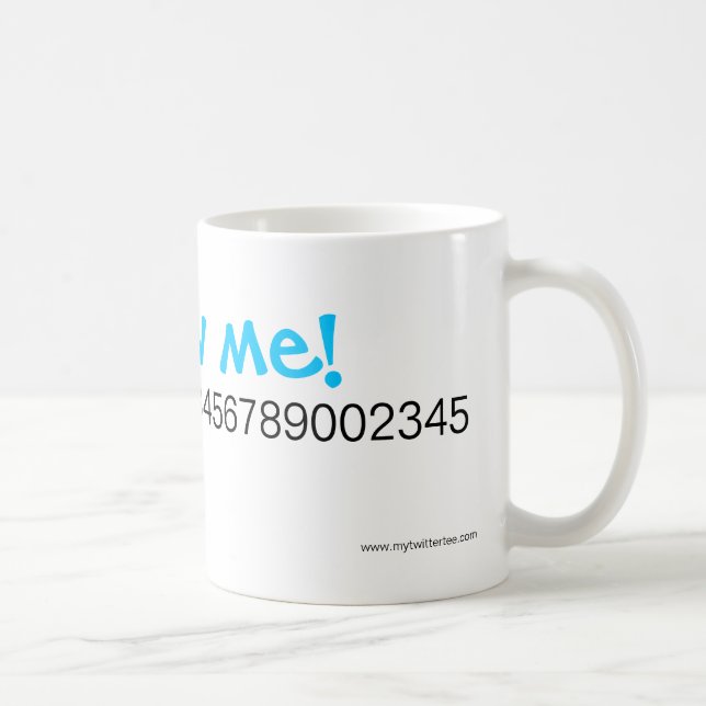 Caneca De Café Meu T do Twitter - Drinkware (Direita)