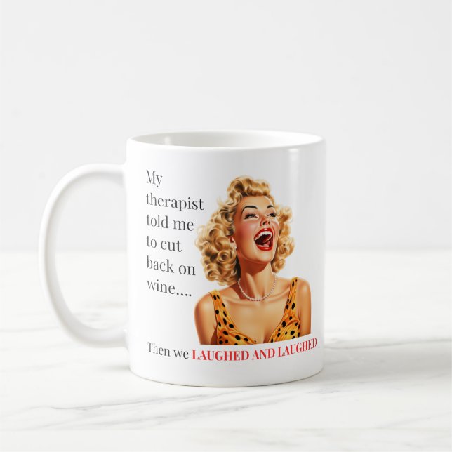 Caneca De Café Meu Terapista Me Disse Mug (Esquerda)