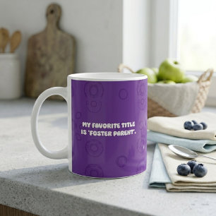 Caneca De Café Meu Título Favorito É Pai/Mãe Social