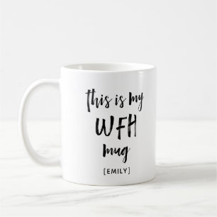 Caneca De Café Meu Trabalho Do Home Mug  Script Moderno