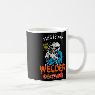 Caneca De Café Meu Traje de Soldador Halloween Horror Ferramentas