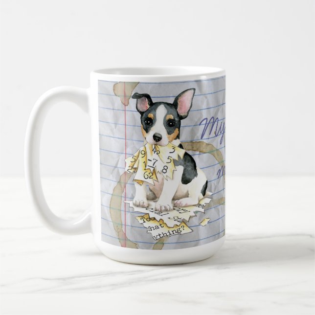 Caneca De Café Meu Ursinho Roosevelt Terrier Ate meu Plano de Liç (Esquerda)