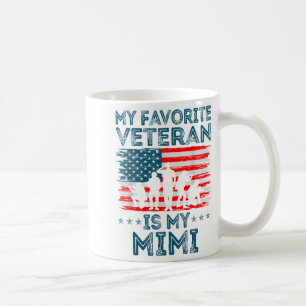 Caneca De Café Meu Veterano Favorito É a Minha Bandeira Americana