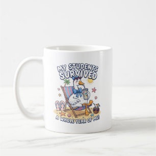 Caneca De Café Meus Alunos Sobreviveram a um Ano Inteiro de Mim E
