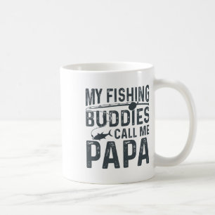 Caneca De Café Meus Amigos da Pesca Me Chamam de Papai Dia dos Pa