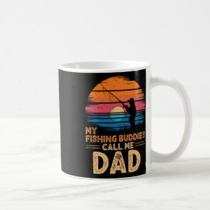 Caneca De Café Meus Amigos de Pesca Me Chamam de Papai Retro Vint