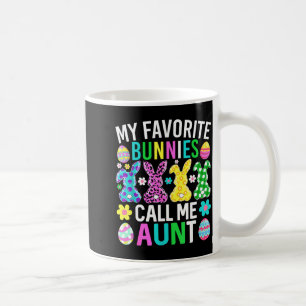 Caneca De Café Meus coelhinhos favoritos me chamam de tia engraça