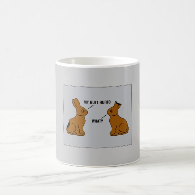 Caneca De Café Meus danos do bumbum. Que? (Centro)