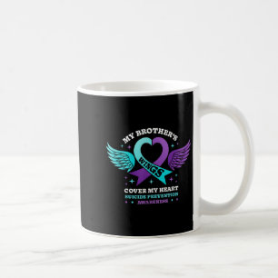 Caneca De Café Meus Irmãos Asas Cobrir Minha Prevenção ao Suicídi