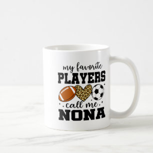 Caneca De Café Meus Jogadores Favoritos Me Chamam de Nona Pé de F