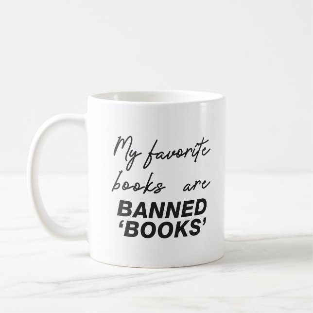 Caneca De Café Meus livros favoritos são proibidos (Esquerda)