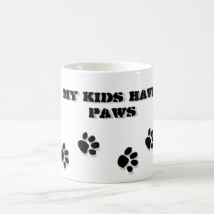 Caneca De Café Meus miúdos têm as patas