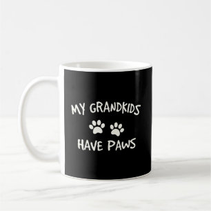 Caneca De Café Meus Netos Têm Patas Engraçadas Gato Gato Vovó Pre