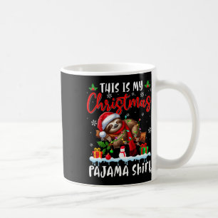 Caneca De Café Meus Papais noeis de Natal Pajama Luz de Bichos