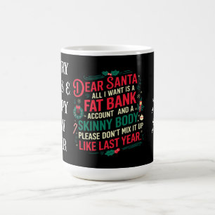 Caneca De Café Meus Papais noeis, Tudo O Que Quero É Conta De Ban