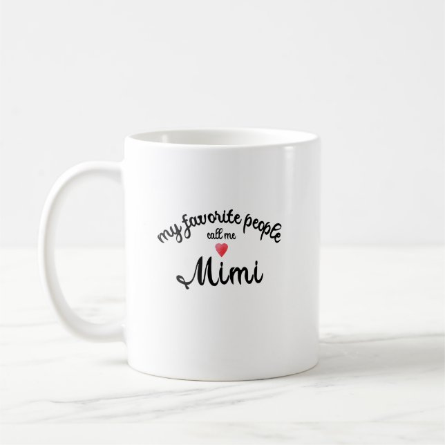 Caneca De Café Meus parentes me chamam de Mimi presente para avó  (Esquerda)
