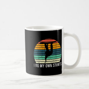 Caneca De Café Meus Próprios Estunts Braço Quebrado Snowboarding