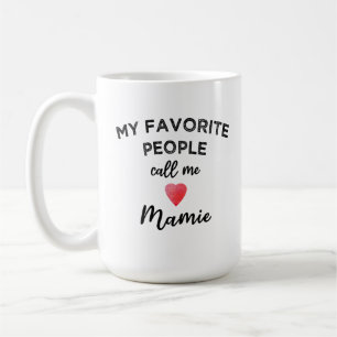 Caneca De Café Meus Queridos Chamam-me Mamie Avó Francesa