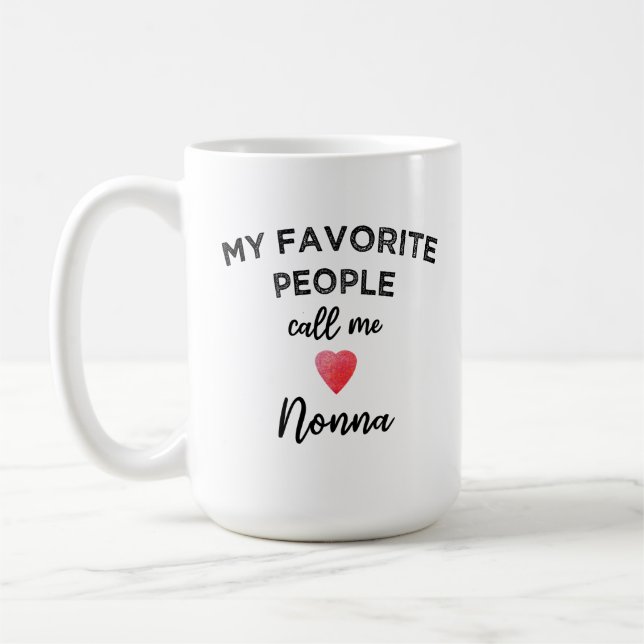 Caneca De Café Meus Queridos Chamam-me Nonna Avó Italiana (Esquerda)
