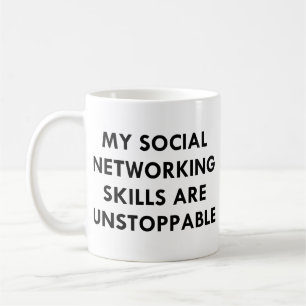 Caneca De Café Meus trabalhos em rede sociais