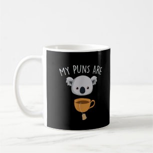 Caneca De Café Meus trocadilhos são koala chá piadas engraçadas d