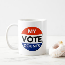 Caneca De Café Meus Votos Contam