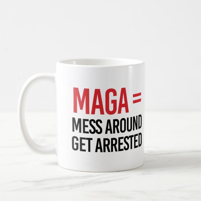 Caneca De Café Mexer e ser Preso (Esquerda)