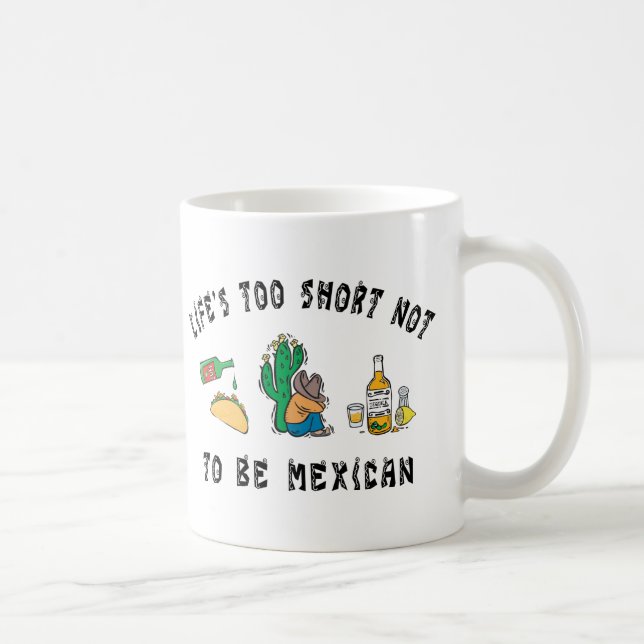 Caneca De Café Mexicano muito engraçado (Direita)