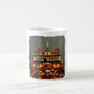 Caneca De Café Mexicano no Protesto de Açúcar Crânio Mug   Indíge