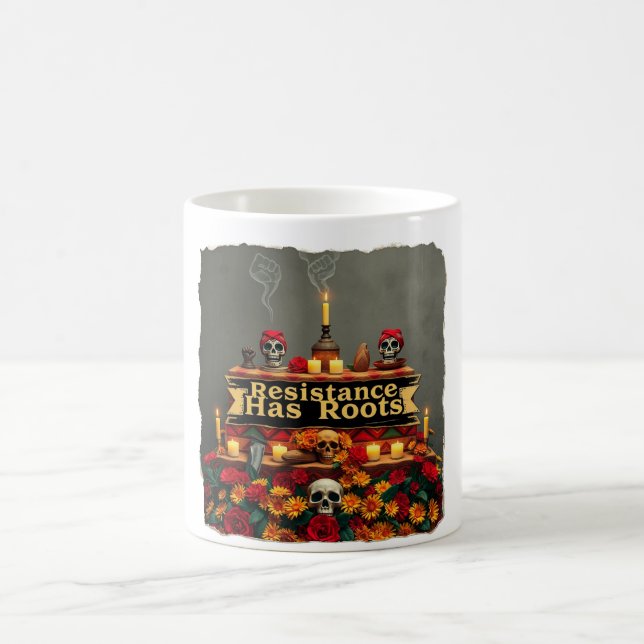 Caneca De Café Mexicano no Protesto de Açúcar Crânio Mug | Indíge (Centro)