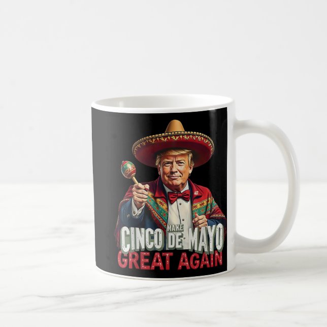 Caneca De Café Mexicano Torne O Excelente Cinco De Mayo Mais Engr (Direita)