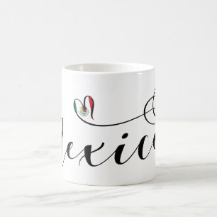 Caneca De Café México Heart Flag, Mexicanos