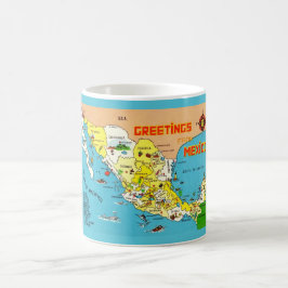 Caneca De Café México - Mapa Mug