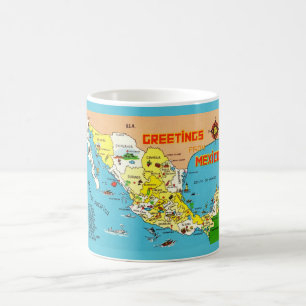 Caneca De Café México - Mapa Mug