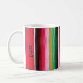 Caneca De Café méxico mexicano nome poncho serape