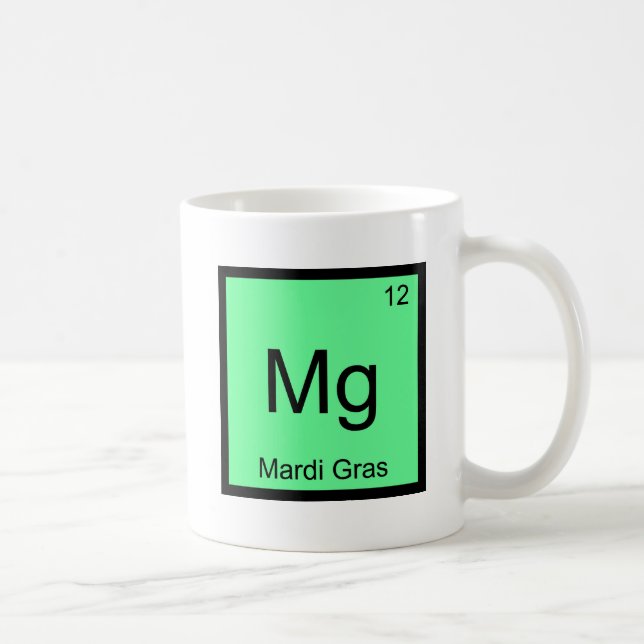 Caneca De Café Mg - Camisa engraçada do símbolo do elemento quími (Direita)