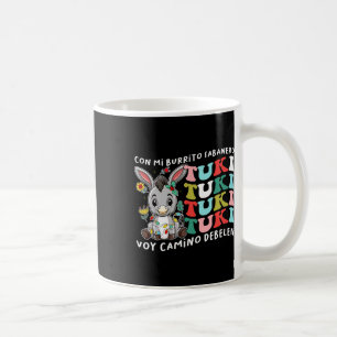 Caneca De Café Mi Burrito Sabanero Mexicano Tuki Tuki Donkey Lati