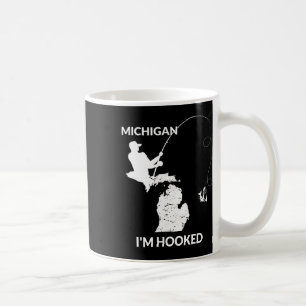 Caneca De Café Mi Michigan Fish Jersey Gift Para Pescadores E