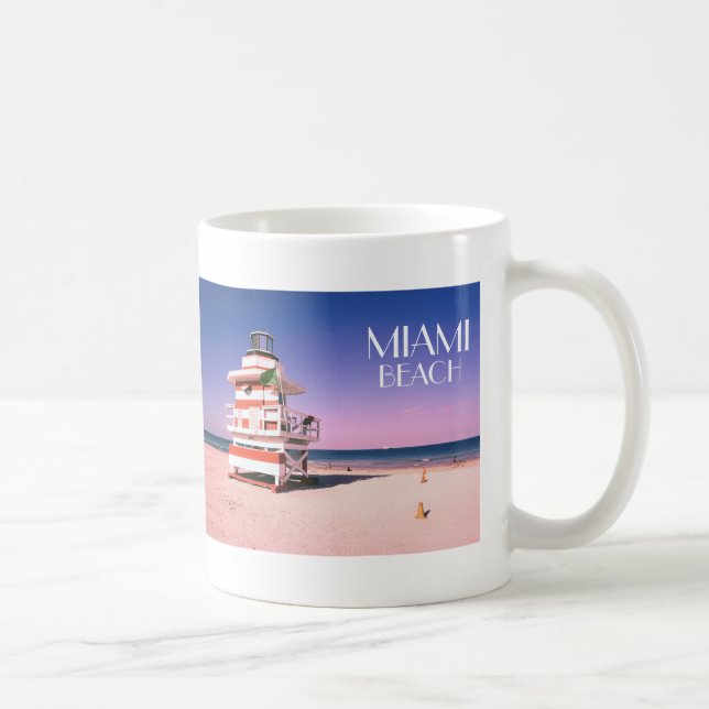 Caneca De Café Miami Beach #01 (Direita)