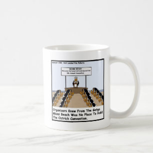 Caneca De Café Miami Beach Ostrich Convention Presentes e Camiset