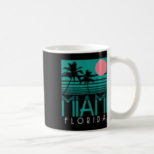 Caneca De Café Miami Florida Vintage Retro Palm Trees Beach Summe