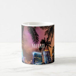 Caneca De Café Miami Night Vibes Mug