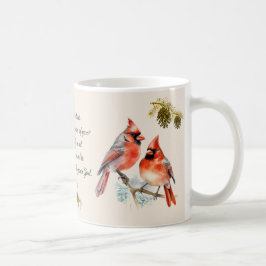 Caneca De Café Micah 6:8 - Song Bird Mug com Cardinals