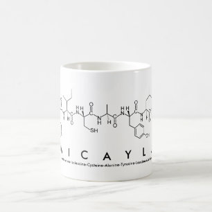 Caneca De Café Micayla peptide name mug