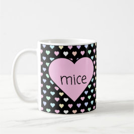 Caneca De Café Mice Hearts Mug