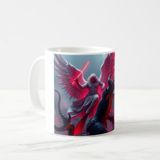 Caneca De Café Michael, o Arcanjo lança Satã na Taça do Café
