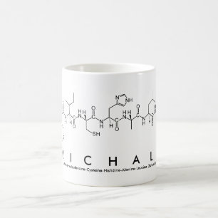 Caneca De Café Michale peptide name mug